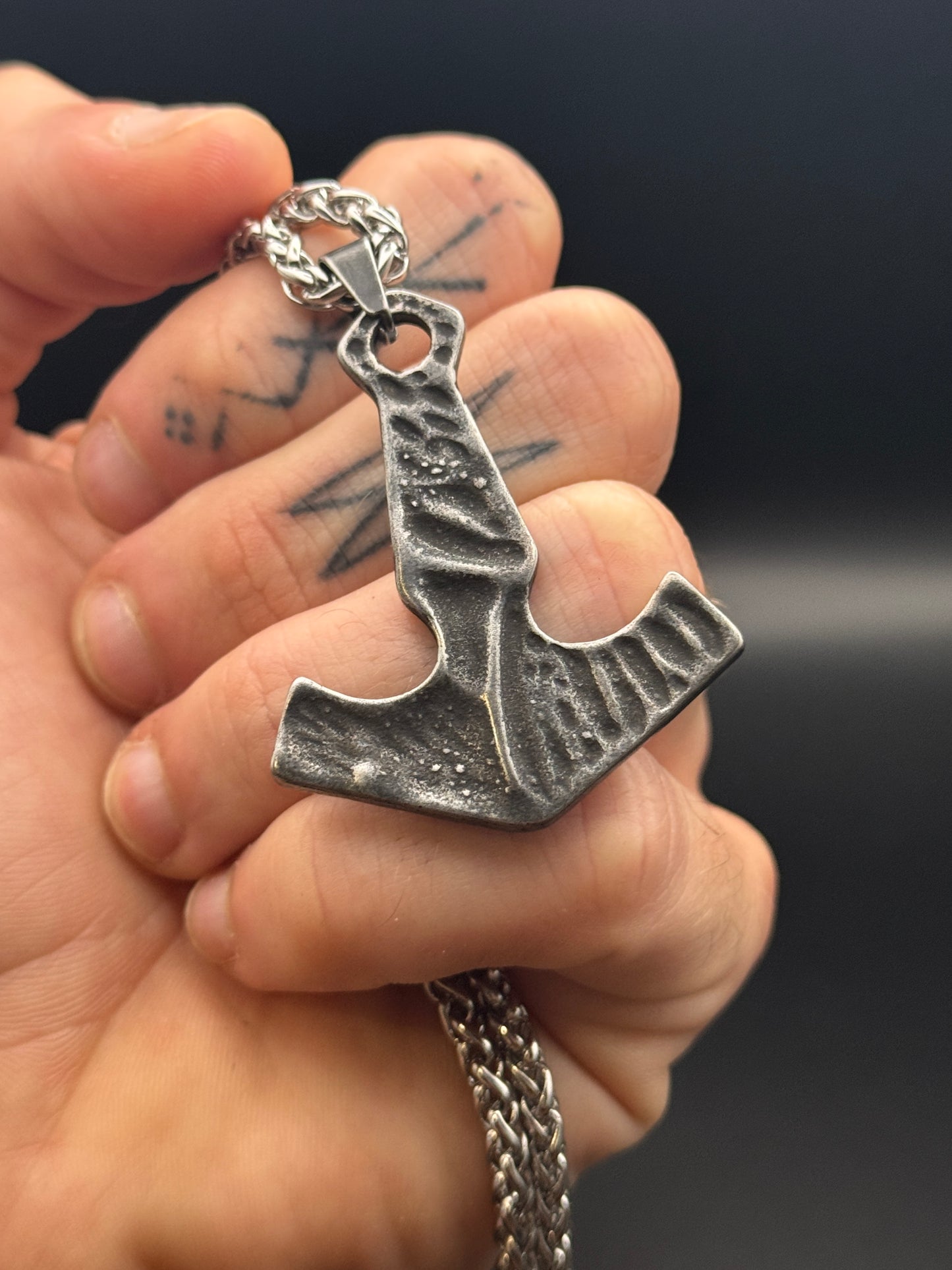 Rustic Mjolnir Necklace