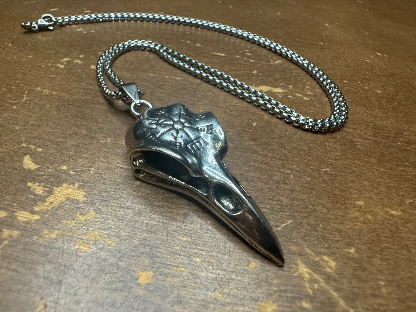 Raven Skull Necklace