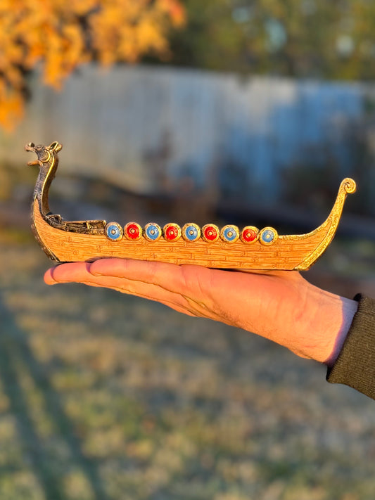 Viking Longship Incense Holder