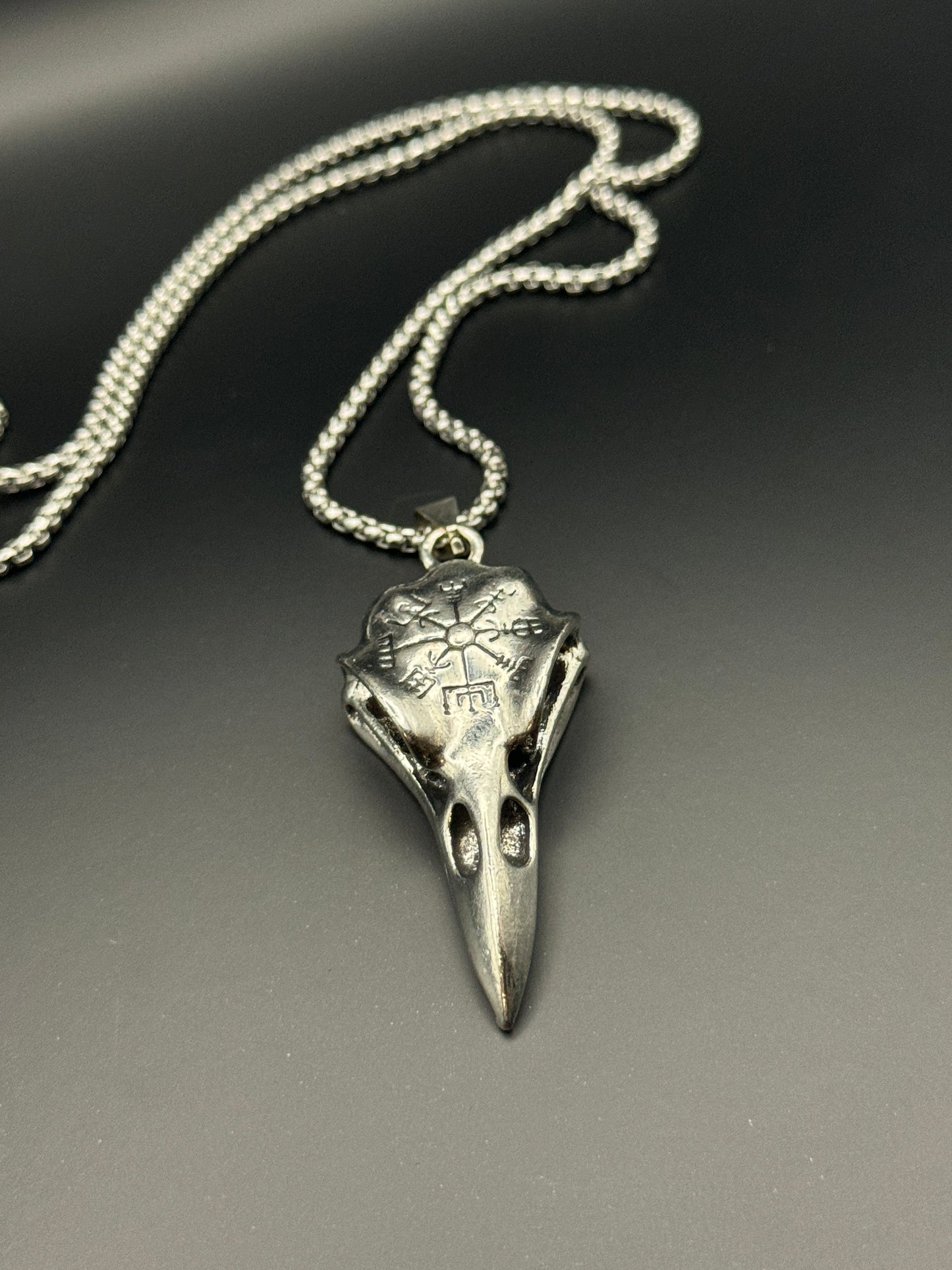 Raven Skull Necklace